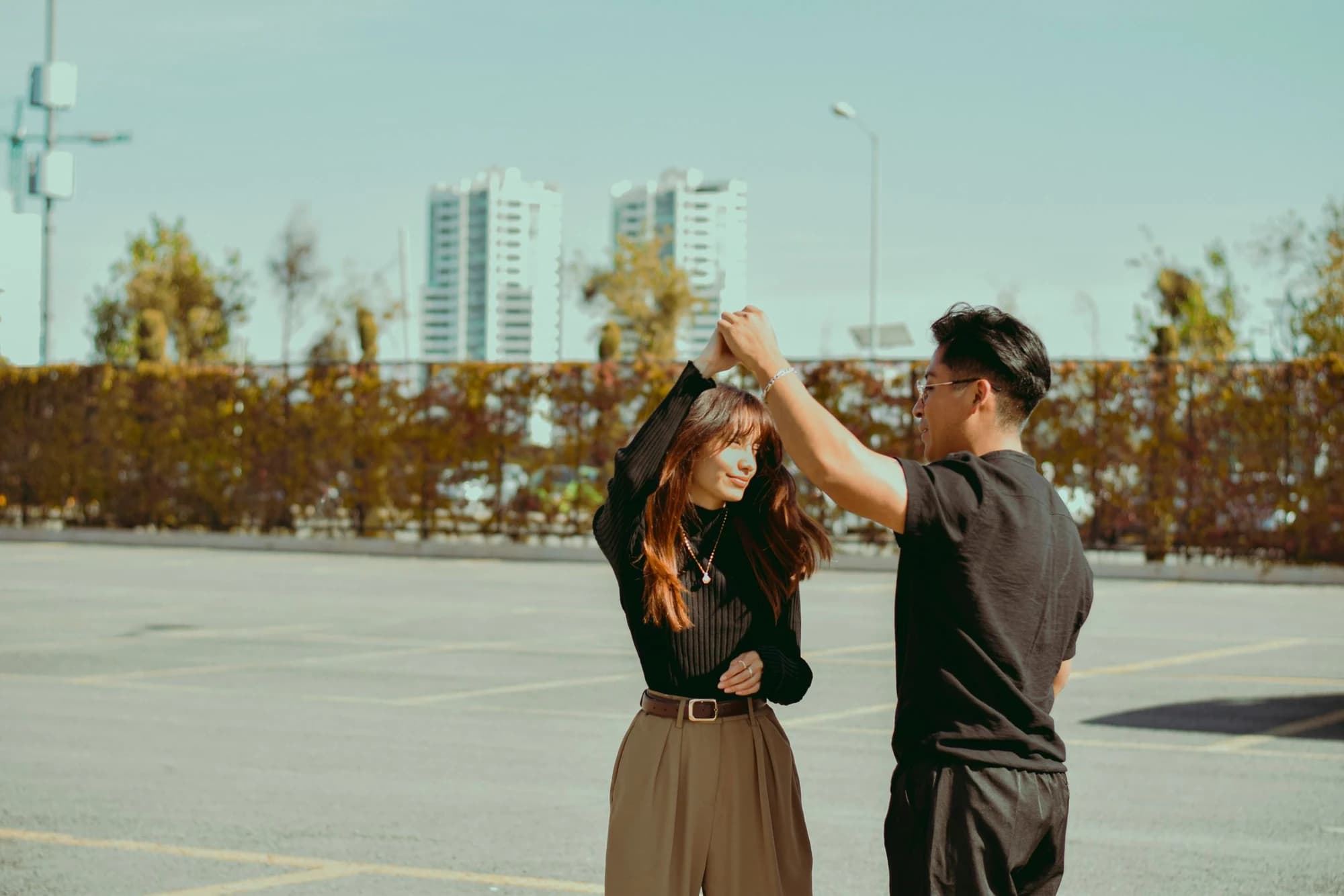 An outdoor dance night filmed for an Instagram Reel